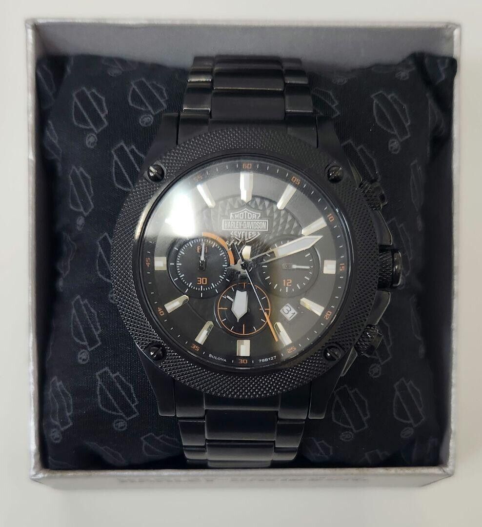 BULOVA 78B127 Harley Davidson Chronograph Quartz Men's Watch BULOVA 78B127 Harley Davidson Chronograph Quartz Men's Watch