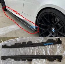 For 08-13 BMW E90 E92 E93 M3 Performance Carbon Fiber Side Skirt Extension Split