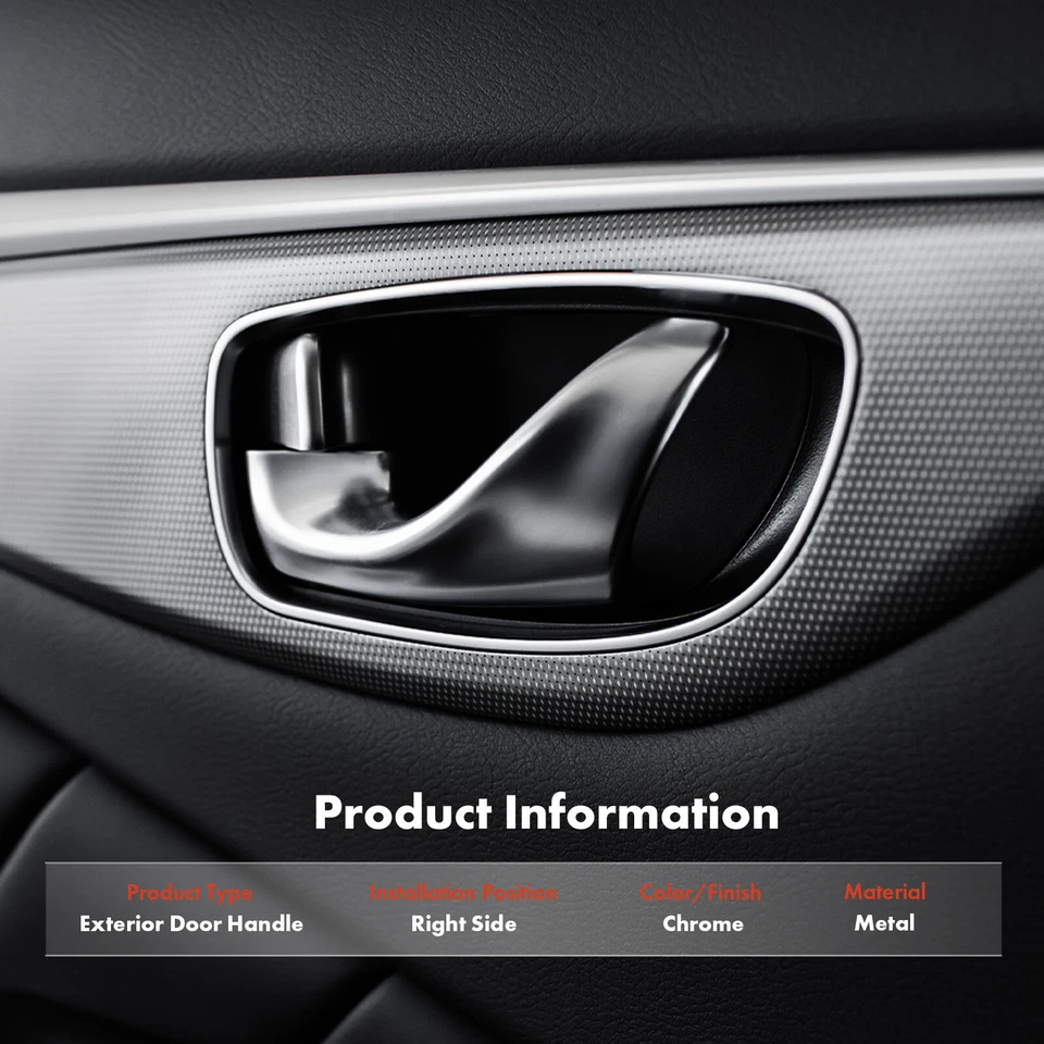 Manija de puerta exterior totalmente cromada para pasajeros para Mack CH 90-05 CL 91-05 MR 87-02 Foto 2 de 4