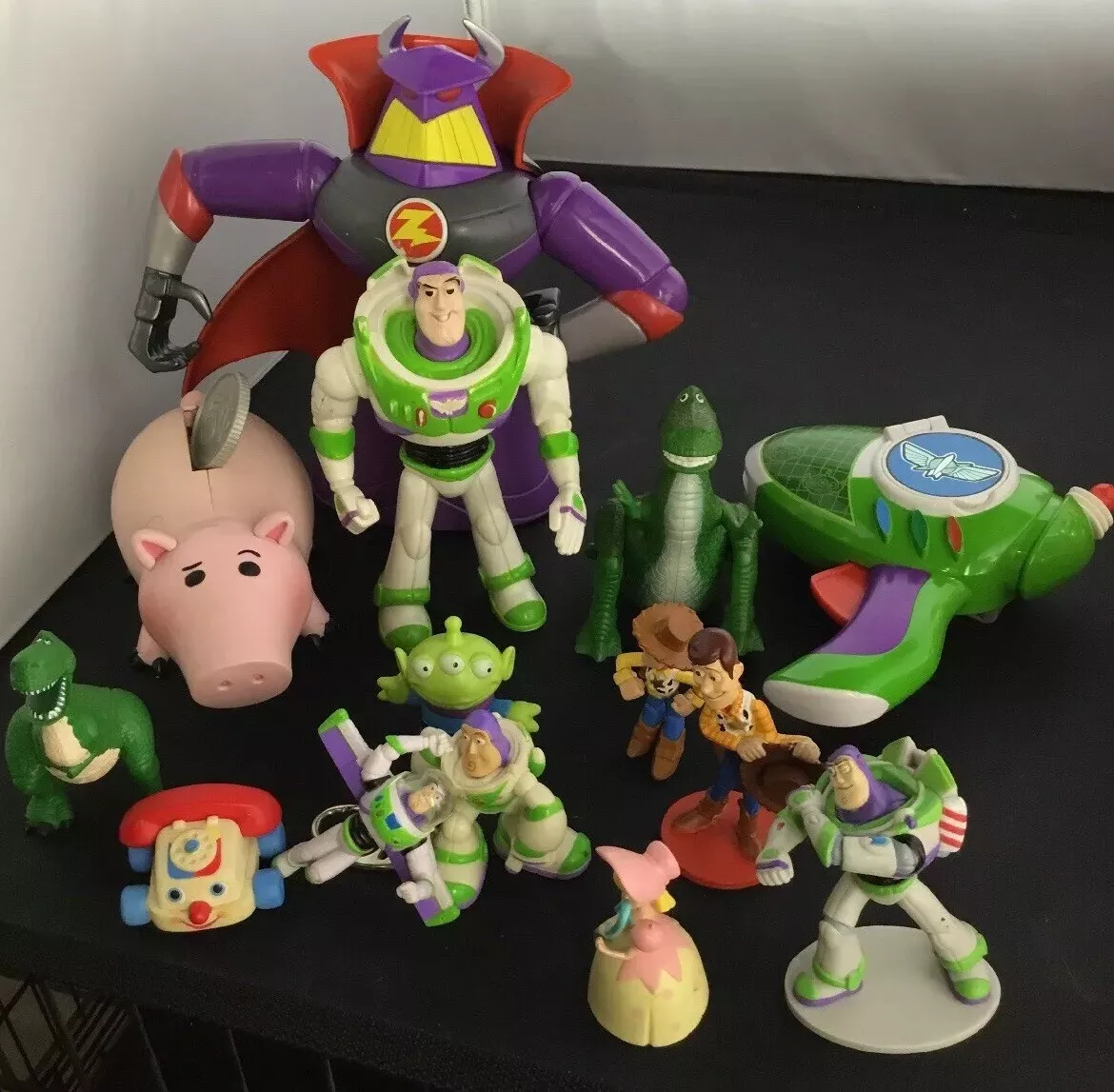 DISNEY TOY STORY MOVIE ACTION FIGURES ZURG WOODY BUZZ REX ALIEN