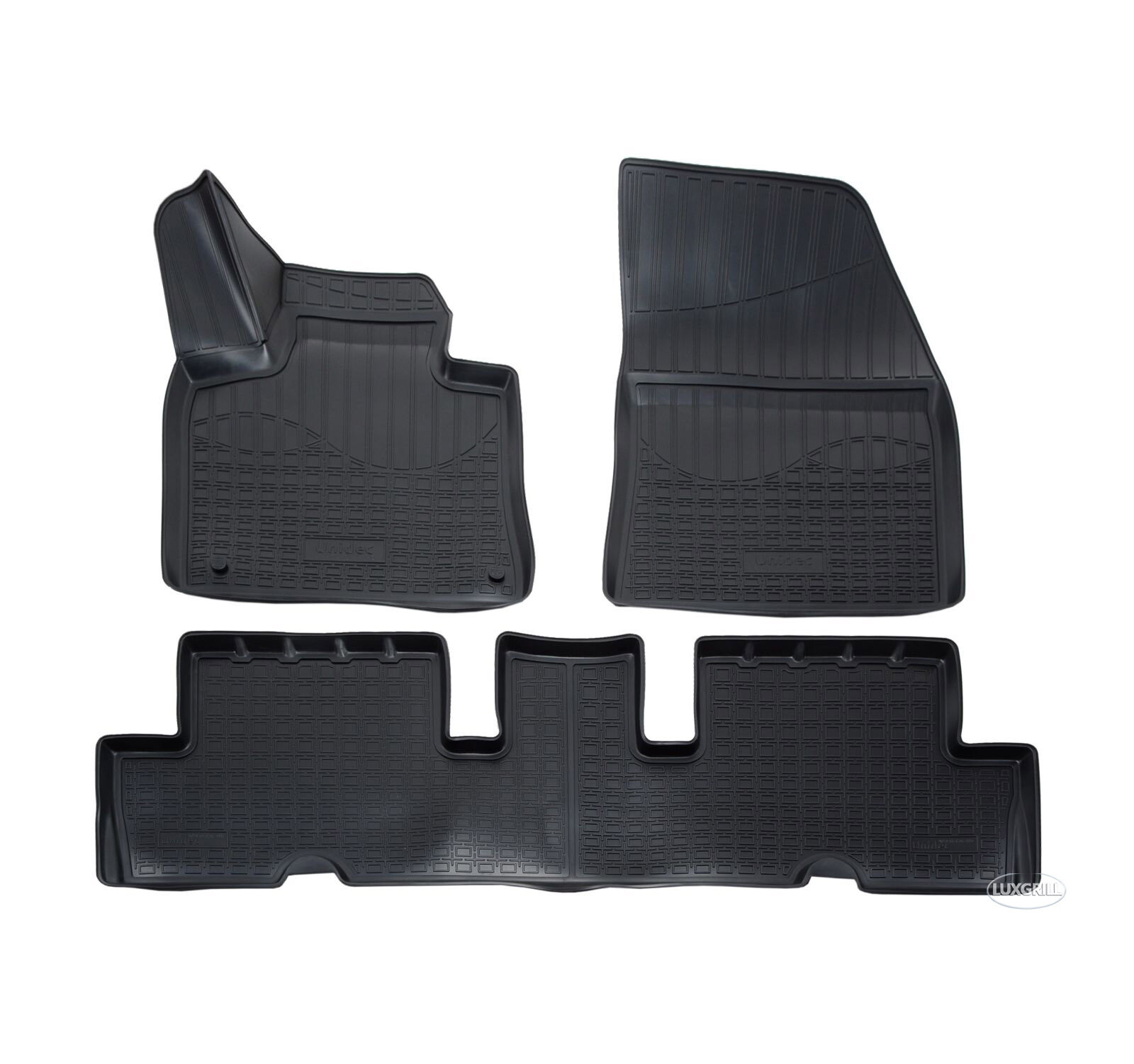 Tapis de sol caoutchouc 3D Citroen C4 Grand Picasso 2013-2019 noir