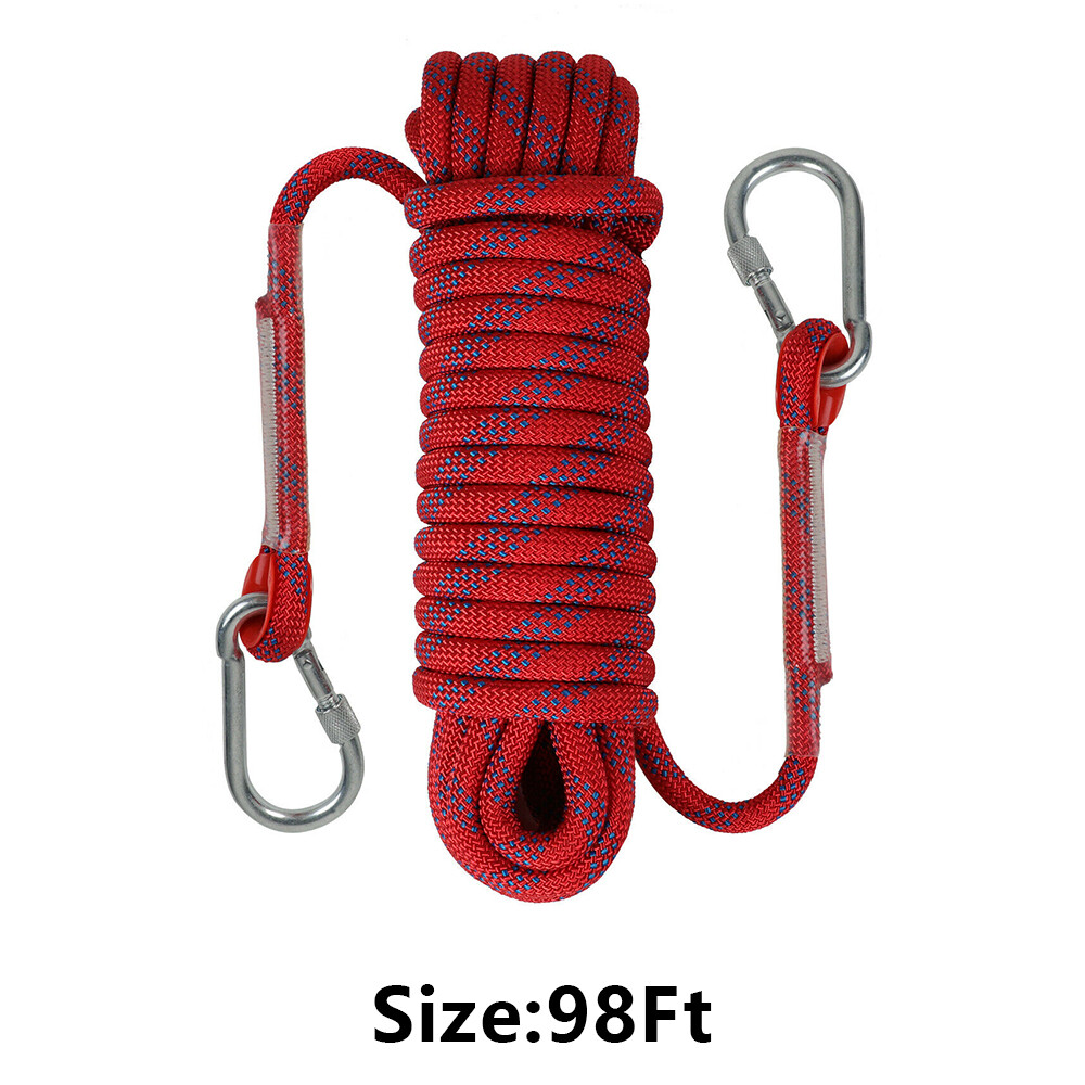 3300lb Climbing Rope Outdoor 32ft164ft Static Safety Rappelling Rescue
