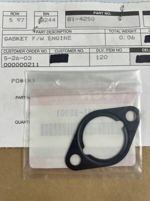 NOS Toro OEM 81-4250 Engine Gasket F/W - Suzuki 13881-90901