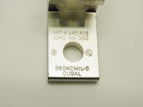 (Lot of 3) CMC AB-350 Mechanical Lug Terminal 350KCMIL-6 CU9AL New - Picture 3 of 4