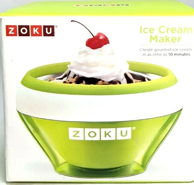 Zoku Ice Cream Maker Gourmet Ice Cream Recipes Freeze Bowl Sorbet Gelato Summer