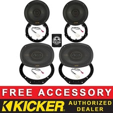 KICKER KSC6504 6.5" 6X9" KSC69304 OEM SPEAKER FULL KIT FOR FORD F-150 2015-2024