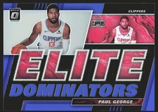 2019-20 Donruss Optic #5 Paul George Elite Dominators Blue #/49 SN