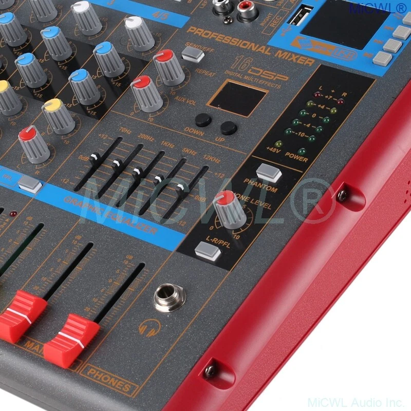 MICWL 9 Channel Live Audio Microphone Mixers Mixing Console De Mixage Consola - Image 2 of 4