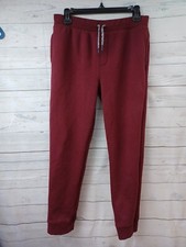 Lands End Sweatpants Boy Sz L Thermal Jogger Drawstring Fleece Active Pants