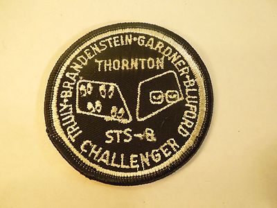 NASA Space Shuttle Mission STS-8 Challenger Astronauts Embroidered Iron On Patch