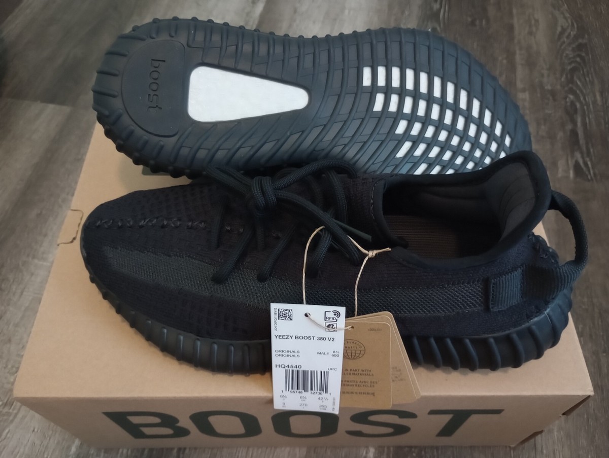 Adidas Yeezy Boost 350 V2 Men Size Black Non-Reflective FU9006 Kanye  West
