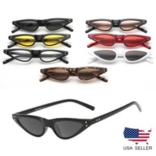 Women Retro Windproof Glasses Bella Tiny Cat Eye Sunglasses Sun protection UV400