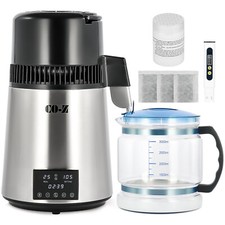 CO-Z 1750W 4L Pure Water Distiller Countertop Purifier Machine w Timer & Temp UK