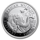 SILBERMÜNZE - SOMALIA / AFRIKA ELEFANT 2018 -  999 SILBER - SILBERBARREN