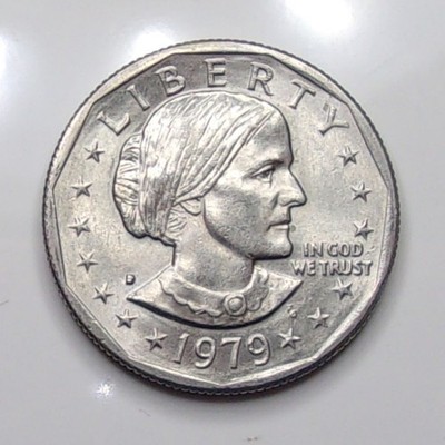1979-D Susan B. Anthony Uncirculated One Dollar Coin from Mint Roll $1.00 SBA