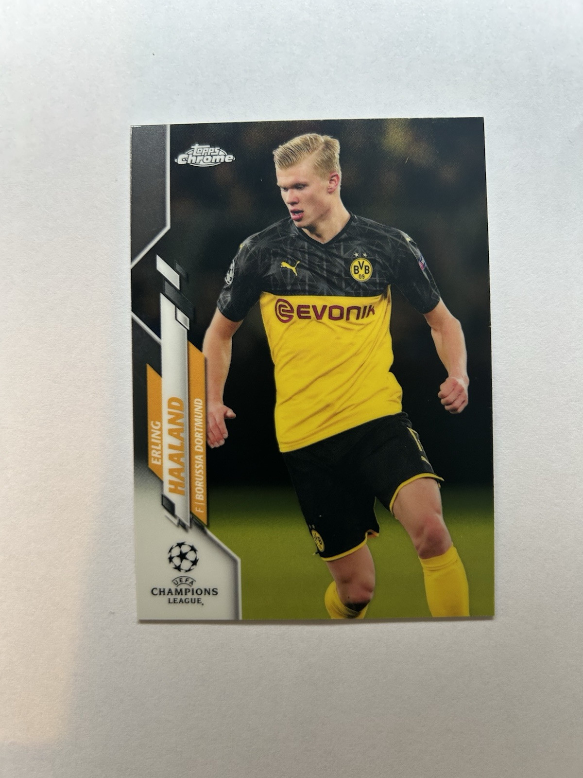 2019 Topps Chrome UEFA Champions League ERLING HAALAND Rookie RC #74