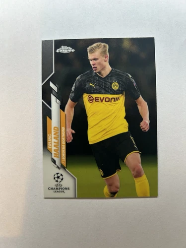 2019 Topps Chrome UEFA Champions League ERLING HAALAND Rookie RC #74