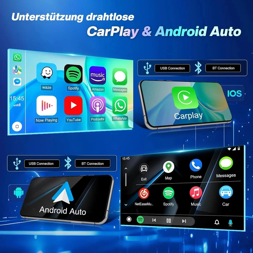 2+64G Autoradio Für Hyundai i20 2015-2018 Android 15 Apple CarPlay GPS Navi+Kam - Bild 4 von 4