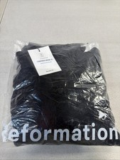 Reformation Vea Dress Size 8 Black 