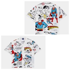 Superman White Button Shirt Mens Large New Shoe Palace Exclusive $39.99 MSRP