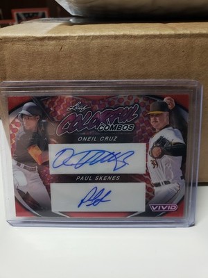スポーツ選手 Oneil Cruz Paul Skenes dual Paul Skenes And Oneil Cruz Dual Rookie Autographs 6/8! Pittsburgh
