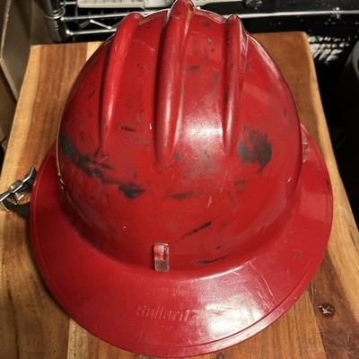 BULLARD Wildfire Series Fire Helmet Model FH911 Helmet Red Rare