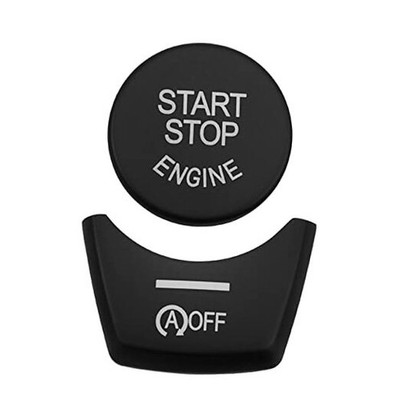 Black Car Start Stop Engine Switch Button Trim Cover Black Start Cover(For f10)