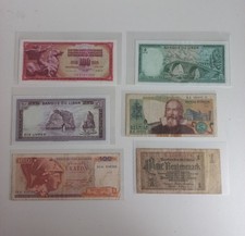 lot de 6 billets du monde