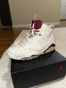 Gently worn size 10.5 Off White / Maroon Jordan 6’s with box Jordan | Shoes | Gently Worn Size 5 Off White Maroon Jordan  main image 2