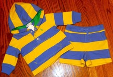 POLO RALPH LAUREN AUTHENTIC BABY BOYS ORIGINAL NEW 2Pc SHORTS SET Size 6M, NWT
