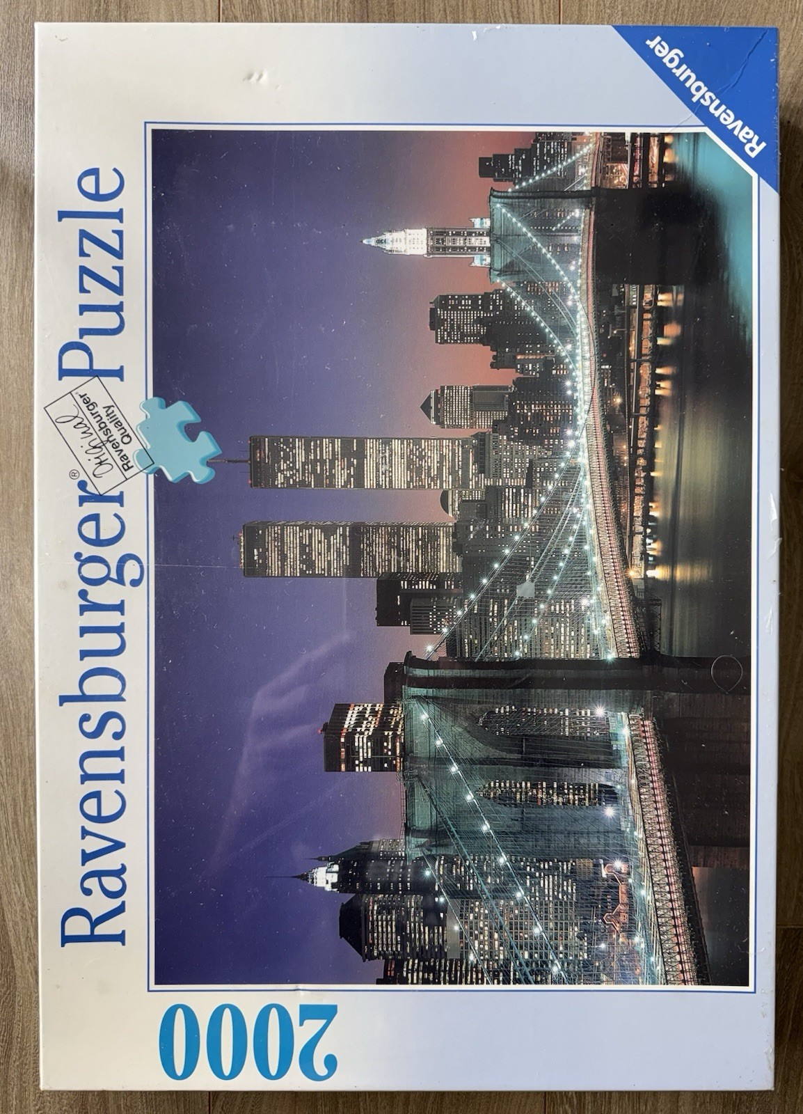 Rompecabezas Ravensburger 1995 vintage 2000 piezas - horizonte de Nueva York, nuevo sellado