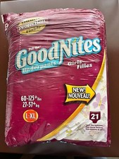 Goodnites Girls' Nighttime Bedwetting Underwear L-XL
