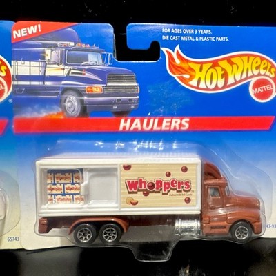 3 1996Hot Wheels Haulers AdvertisingDiecast Truck Lot Whoppers Big Mac Cranberry