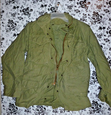 US Army Vietnam War Era OG-107 1967 Cotton Sateen M-65 Field Jacket Size Med.