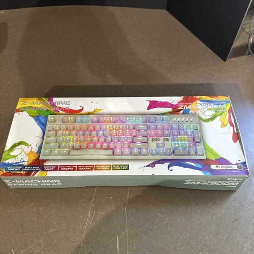 Zalman ZM-K900M Mechanical Gaming Keyboard RGB LED Z-machine Gaming Gear 1000HZ