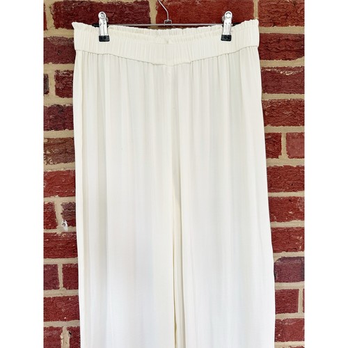 Summersalt Palazzo Pull-on Pants Size Medium Off White Cover Up Beach Resort - Picture 9 of 13
