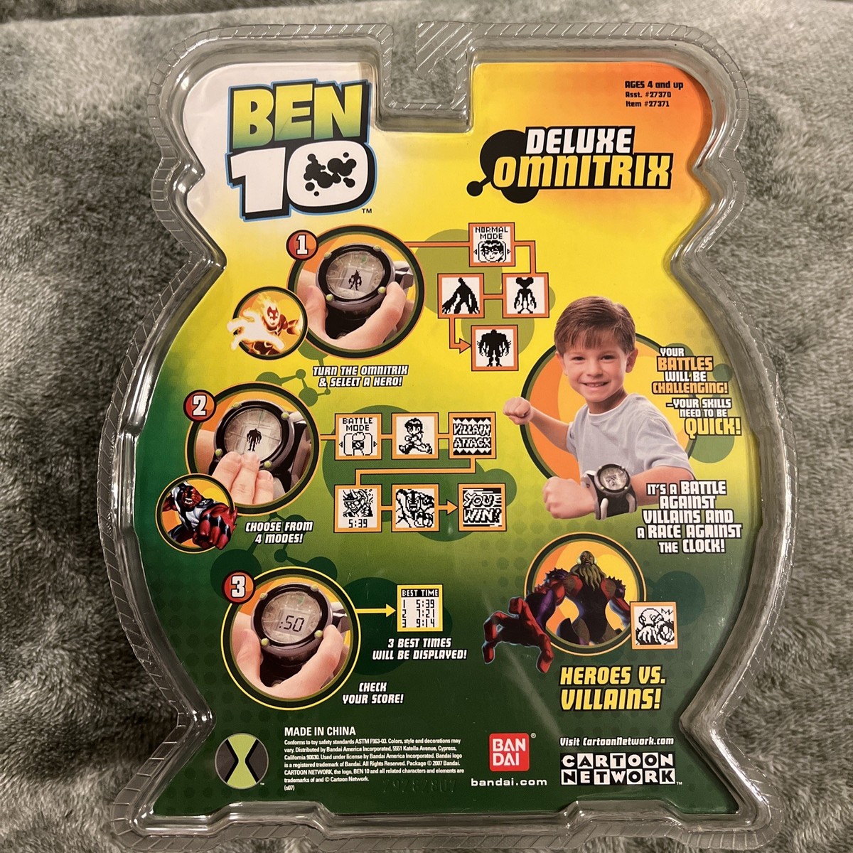Ben 10 Deluxe Omnitrix Sealed 2007 Bandai Electronic Battle