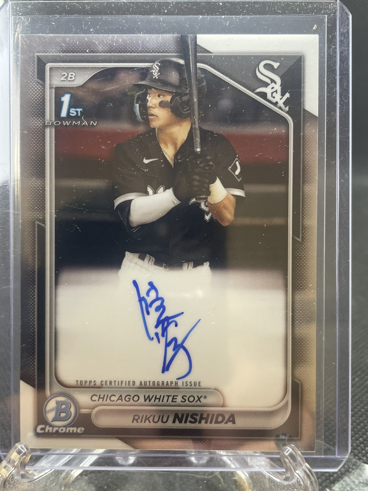 2024 Bowman - Chrome Prospect Autographs Rikuu Nishida #CPA-RN (AU, RC)