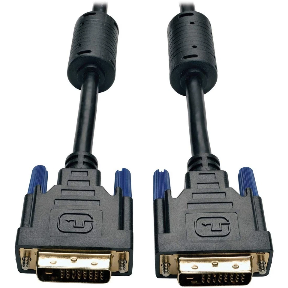 High Speed DVI-D M/M Cable - 100-ft Length with EMI/RFI Protection for Displays - Image 2 of 2