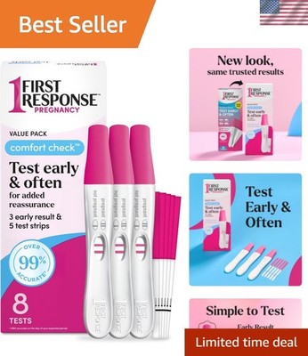 Comfort Check Early Result &  Strips: 8 Count for Confident Testing