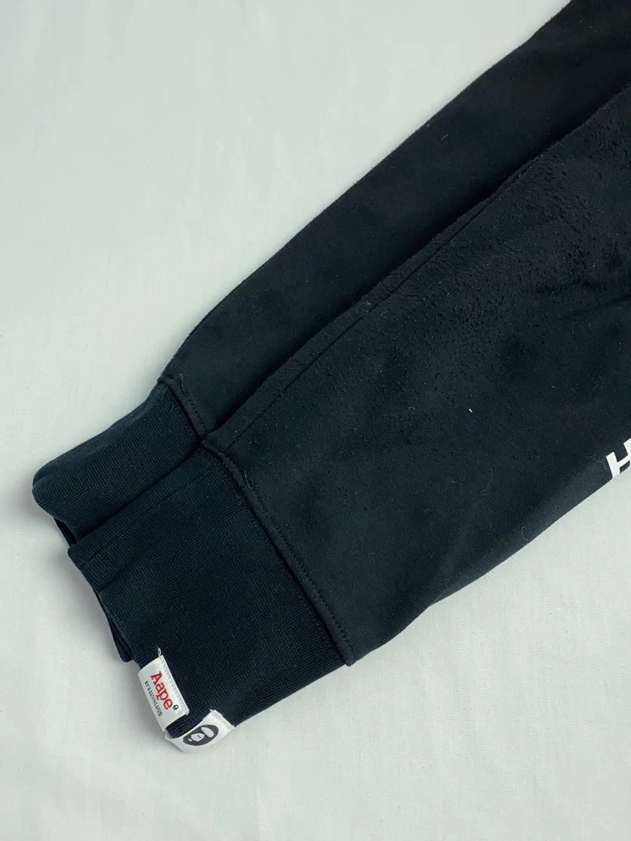 A BATHING APE (BAPE) Felpa con cappuccio AAPE By BAPE nera in cotone taglia L tinta unita #ED AZA