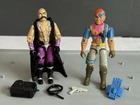1986 Vintage Hasbro Gijoe Dr Mindbender & Zandar Action Figure Lot