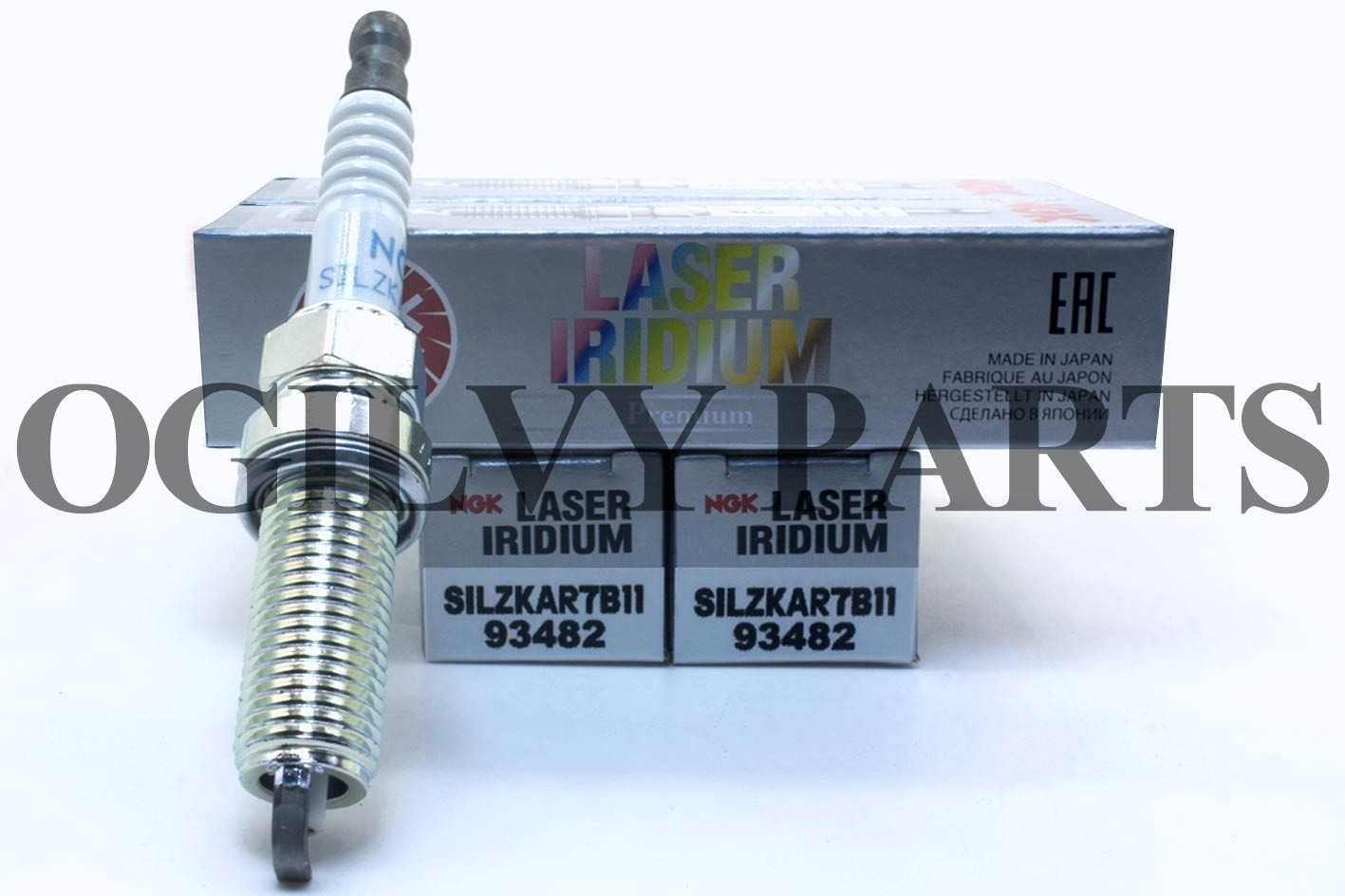 New Genu-ine 93482 4 Laser Iridium NGK Spark Plug SILZKAR7B11 For 11-19 Subaru