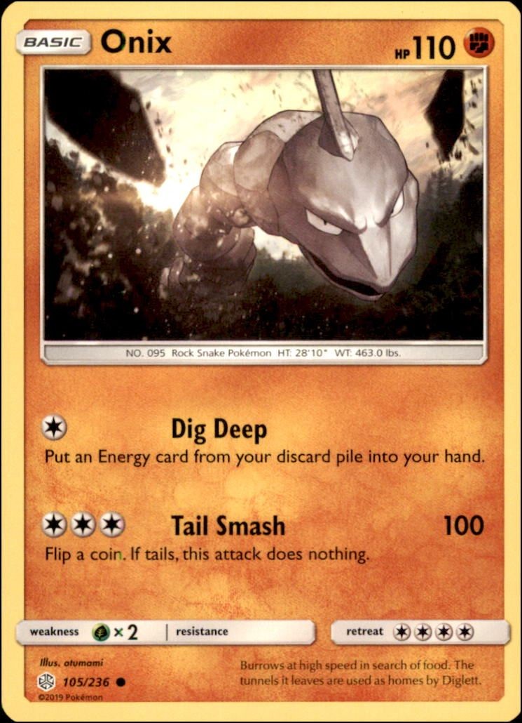Pokemon - Onix #105/236 - CEC Common