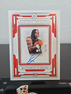 2025 National Treasures Quinshon Judkins Auto /99 Cleveland Browns