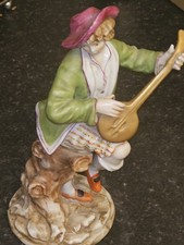 Original Capodimonte Boy Playing Mandelin