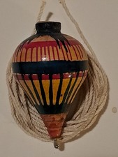New Spinning Top Back Old Day's Traditions Real Wood.
