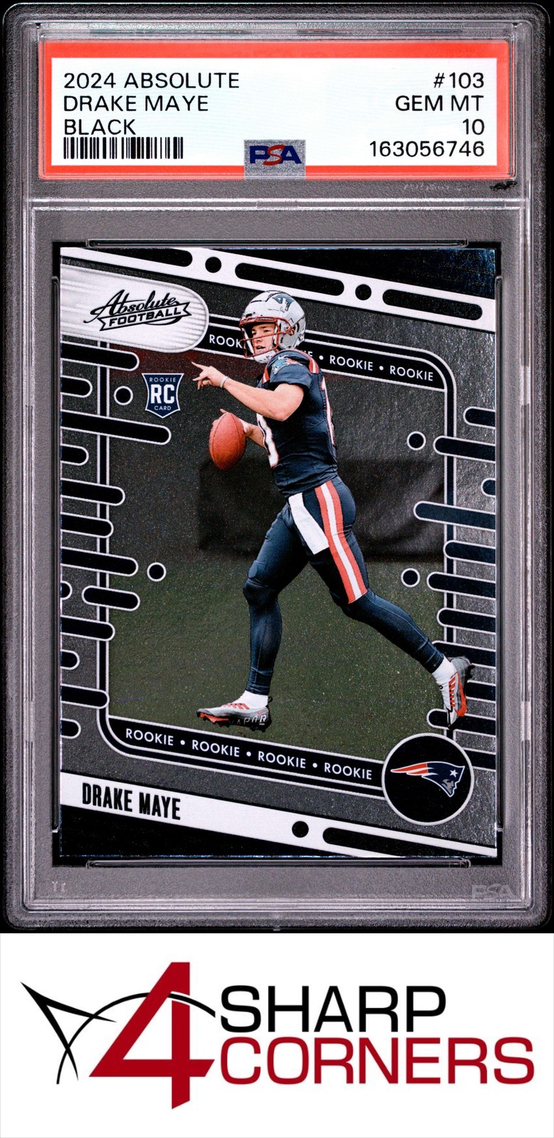 Drake Maye Panini Absolute #103 Black