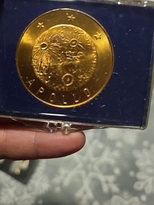 Apollo XI Coin July 20th, Aldrin Armstrong Collins, First Lunar Landing