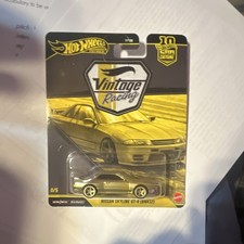 Hot Wheels Vintage Racing Nissan Skyline Gt-r Bnr32 Gold 164 Diecast Unopened